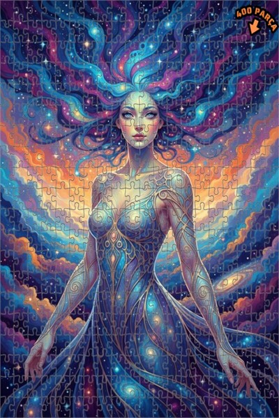 Teona Ahşap ملكة المجرة بمظهر الألوان المائية 400 قطعة 35×35