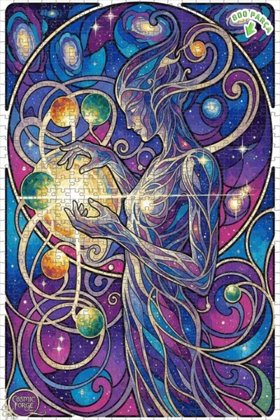 Teona Ahşap لغز خشبي بإطار مزدوج الطبقات من كوزميك كرييتيف آرتست 800 قطعة 70x50