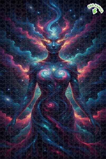 Teona Ahşap لغز خشبي بإطار مزدوج الطبقات بمظهر لوحة زيتية للمرأة الكونية 800 ...