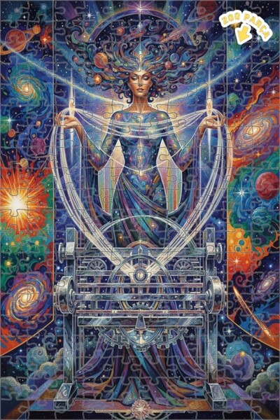 Teona Ahşap لغز خشبي بمظهر لوحة زيتية للنساء من كوزميك دوكمير، 200 قطعة، 25×35