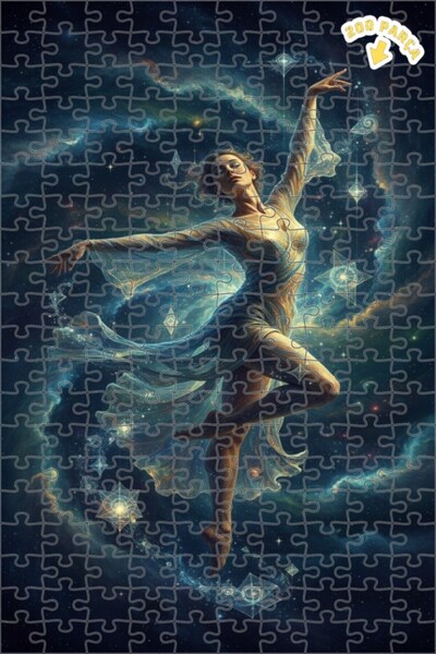 Teona Ahşap لغز خشبي مؤطر بطبقتين بمظهر الألوان المائية من دانسر أوف الكون، 2...