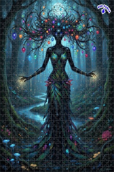 Teona Ahşap لغز خشبي بإطار مزدوج الطبقات من بيلج روحال، 600 قطعة، 50×35