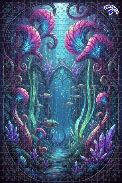 Teona Ahşap لغز خشبي بتصميم ملكية الغواصات السحرية مع مظهر الطباعة الرقمية 60...