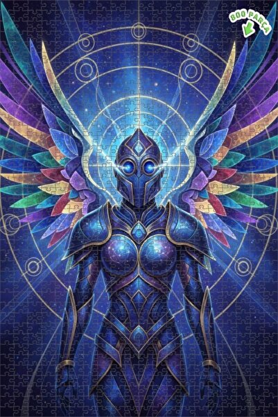 Teona Ahşap لغز خشبي بمظهر لوحة زيتية لحارس الكون ومحارب الكون، 800 قطعة، 70×50