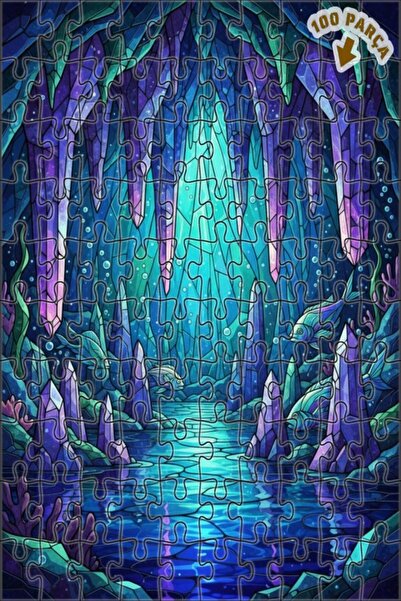 Teona Ahşap لغز خشبي بإطار مزدوج الطبقات بمظهر لوحة زيتية يصور أسرار الكهف ال...