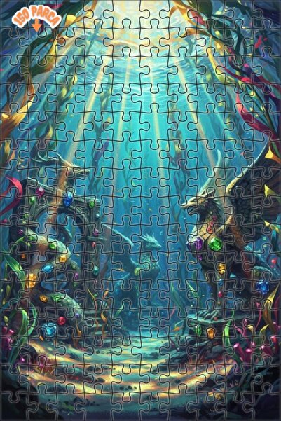 Teona Ahşap لغز خشبي بإطار مزدوج الطبقات من دراغون رويال تريجر 150 قطعة 20x30