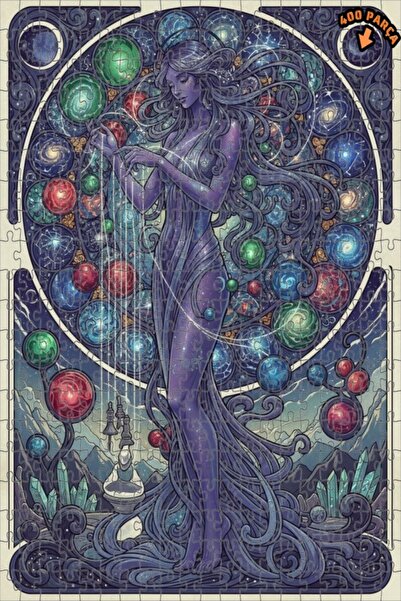 Teona Ahşap لغز خشبي بإطار مزدوج الطبقات للنساء من جالاكتيك 400 قطعة 35x35