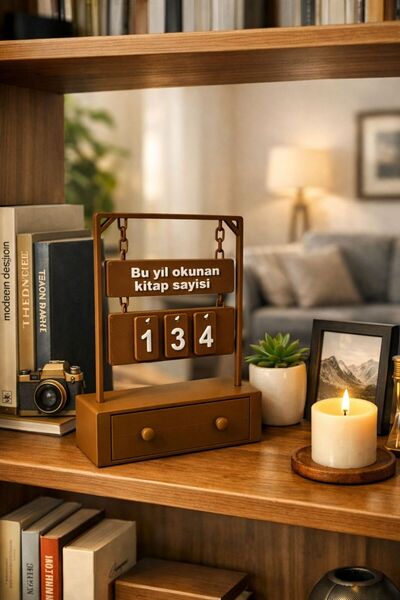 Book Reading Counter Decorative Desk Top Accessory Home Decor Gift Alternative