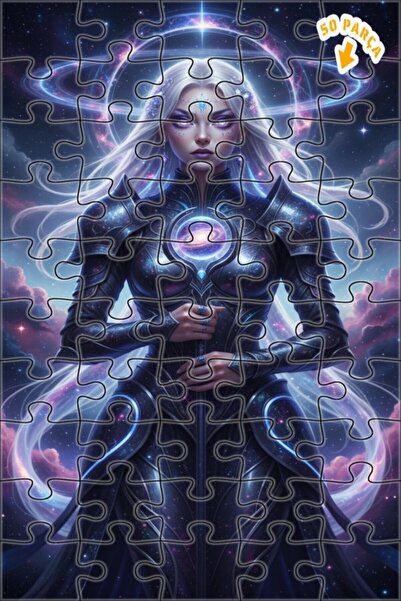 Teona Ahşap لغز خشبي بإطار مزدوج الطبقات بمظهر الطباعة الرقمية لملكة الفضاء 5...