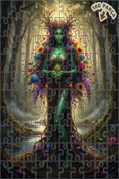 Teona Ahşap لغز خشبي بإطار مزدوج الطبقات من أورمان تانزيس، 100 قطعة، 25×25