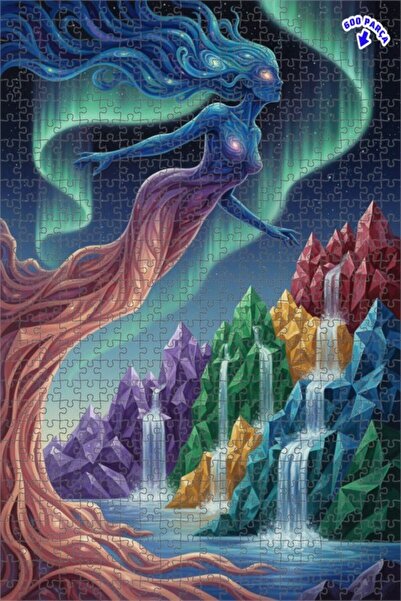 Teona Ahşap لغز خشبي بإطار مزدوج الطبقات من أورورا دانسينج رو (600 قطعة) 50x35