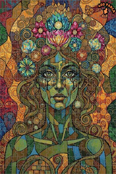 Teona Ahşap لغز خشبي بإطار مزدوج الطبقات من ألوان الروح القديمة 400 قطعة 35×35