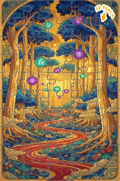 Teona Ahşap لغز خشبي بإطار مزدوج الطبقات من ماسالسي أورمان يو، 50 قطعة، 15×25