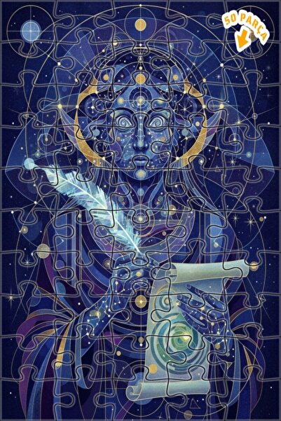 Teona Ahşap لغز خشبي مؤطر بطبقتين من الكوزميك يازر، 50 قطعة، 15×25