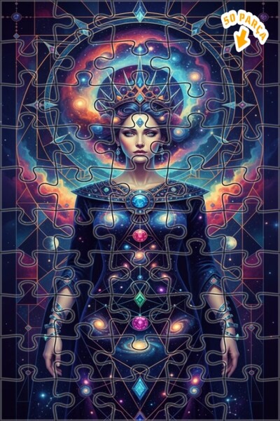 Teona Ahşap لغز خشبي بإطار مزدوج الطبقات بمظهر لوحة زيتية لملكة الكون 50 قطعة...