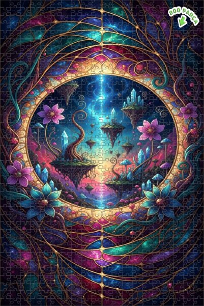 Teona Ahşap لغز خشبي رائع من دولة كريستال فورست، لغز خشبي بإطار مزدوج الطبقات...