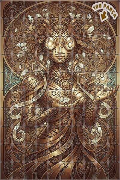 Teona Ahşap لغز خشبي بإطار مزدوج الطبقات بمظهر لوحة زيتية ميكانيكية إمبراطوري...