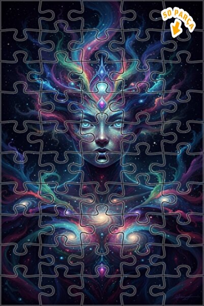 Teona Ahşap لغز خشبي بإطار مزدوج الطبقات من جالاكتيك إنيرجي 50 قطعة 15x25