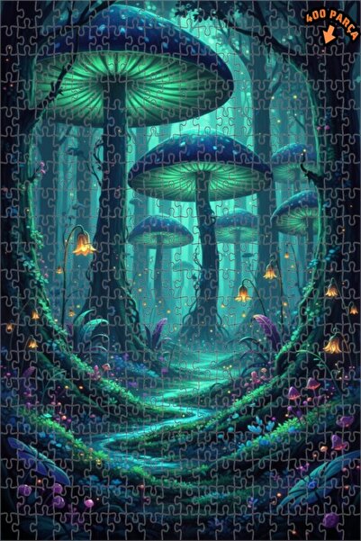 Teona Ahşap لغز خشبي مؤطر بطبقتين بتصميم فني يشبه الزيت الزيتي لفطر الغابة ال...