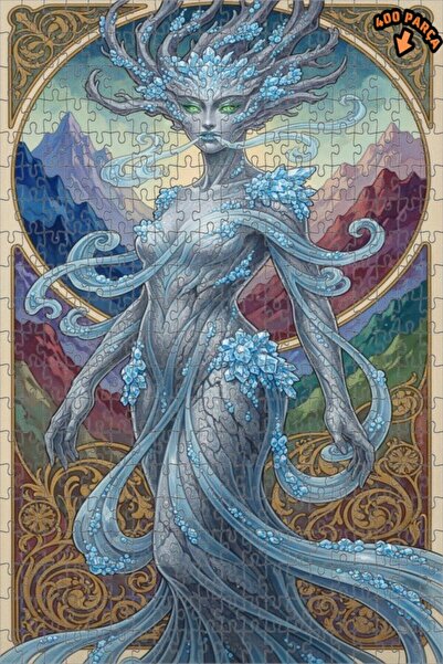 Teona Ahşap لغز خشبي بإطار مزدوج الطبقات من كريستال بودي فيري آرت 400 قطعة 35x35