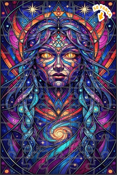 Teona Ahşap لغز خشبي بإطار من طابقين بتصميم عصري يشبه اللوحات الزيتية للنساء ...