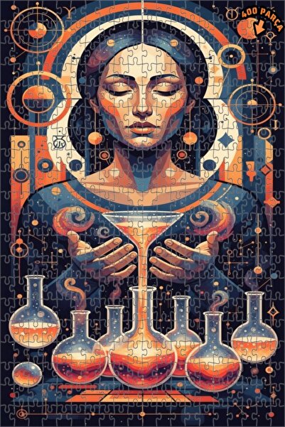 Teona Ahşap لغز خشبي بإطار ذو طابقين بتصميم عصري بمظهر لوحة زيتية لامرأة علمي...