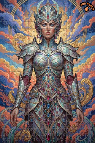 Teona Ahşap لغز خشبي بمظهر لوحة زيتية لملكة المحارب الفخورة 400 قطعة 35×35