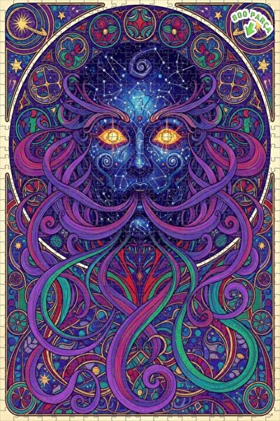 Teona Ahşap لغز خشبي بإطار مزدوج الطبقات من كوزميك روح 800 قطعة 70x50