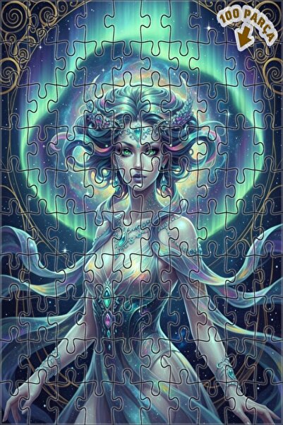 Teona Ahşap لغز خشبي بإطار مزدوج الطبقات بمظهر لوحة زيتية لملكة الكون 100 قطع...