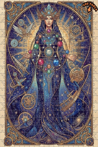 Teona Ahşap لوحة فنية لملكة الكون بمظهر لوحة زيتية، لغز خشبي بإطار مزدوج الطب...