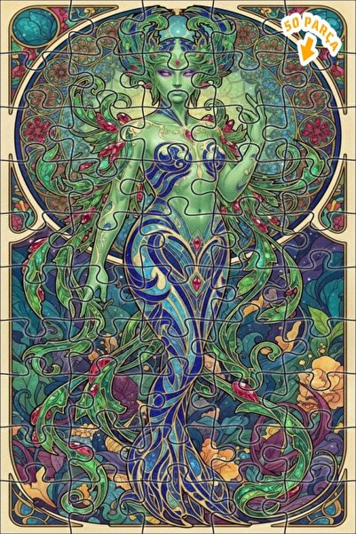 Teona Ahşap لغز خشبي مؤطر بطبقتين من آرت نوفو بيري ماجيك 50 قطعة 15x25