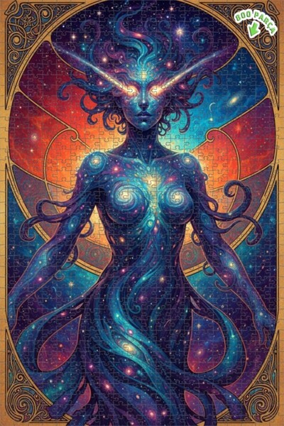 Teona Ahşap لوحة فنية نسائية بتأثير الزيت من كوزميك 800 قطعة 70×50