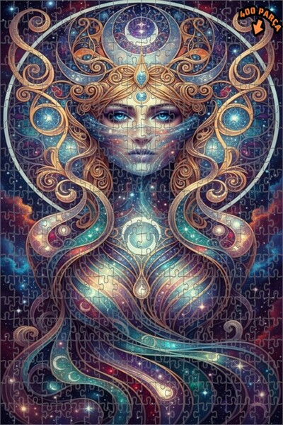 Teona Ahşap لغز خشبي بإطار مزدوج الطبقات بمظهر الألوان المائية للنساء من كوزم...