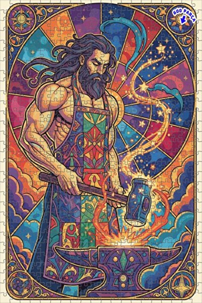 Teona Ahşap لغز خشبي مؤطر بطبقتين من ديميرشي تانري إلهة الفنون 600 قطعة 50×35