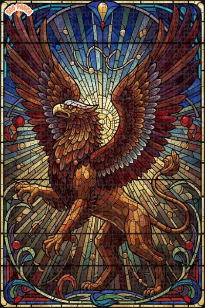 Teona Ahşap لغز خشبي مؤطر بطبقتين من فن الزجاج الملون الفاخر، 500 قطعة، 50×30