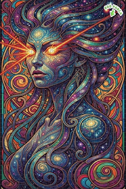 Teona Ahşap لغز خشبي بإطار مزدوج الطبقات من كوزميك إنيرجي للنساء 800 قطعة 70x50