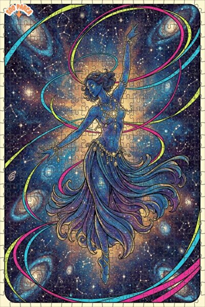 Teona Ahşap لغز خشبي بإطار مزدوج الطبقات بتصميم راقصة كونية للنساء 500 قطعة 5...