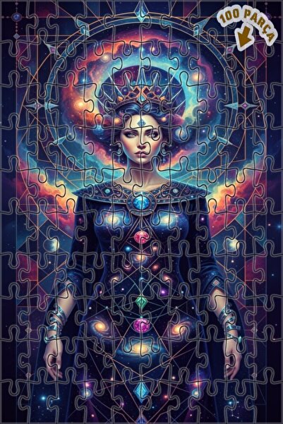 Teona Ahşap لغز خشبي بإطار مزدوج الطبقات بمظهر لوحة زيتية لملكة الكون 100 قطع...