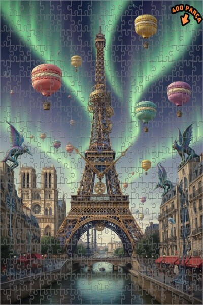 Teona Ahşap بالونات ماكارون السحرية لليلة باريس وغزالة خشبية ذات طابقين مع إط...