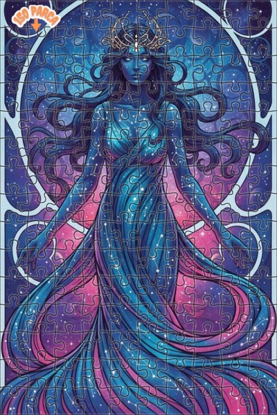 Teona Ahşap لغز خشبي بمظهر الألوان المائية من كوزميك كراول، لغز خشبي بإطار مز...