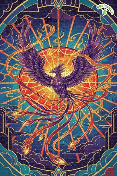 Teona Ahşap ألغاز فنية على شكل أجنحة اللهب، طائر العنقاء الأسطوري، بمظهر الأل...