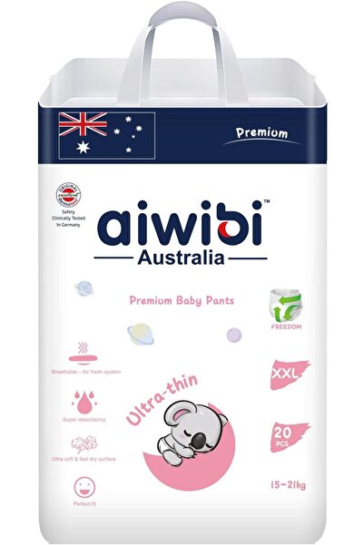 Aiwibi حفاضات أطفال فاخرة فائقة الرقة - (مقاس كبير جدًا، 20 حفاضة)