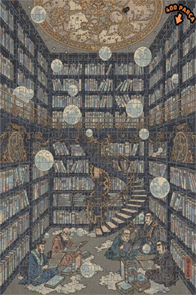 Teona Ahşap لغز خشبي مؤطر بطبقتين للمكتبة الغامضة والأرواح الحكيمة 400 قطعة 3...