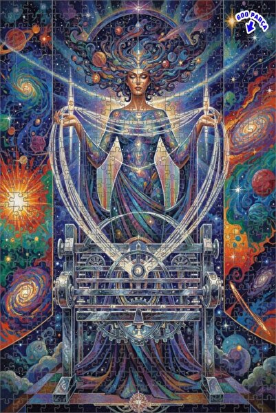 Teona Ahşap لغز خشبي بمظهر لوحة زيتية للنساء من كوزميك دوكمير، 600 قطعة، 50×35