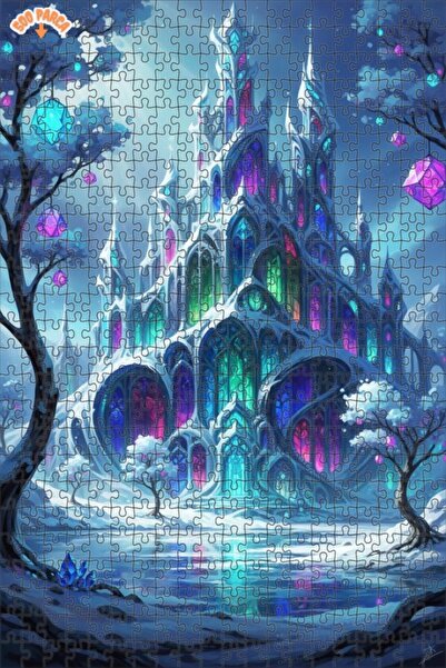 Teona Ahşap Magical Crystal Palace Wooden Puzzle 500 Pieces 50X30