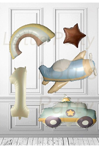 LOTUS PARTY Ρετρό μπαλόνι αυτοκινήτου αστυνομίας - Ρετρό μπαλόνι αεροπλάνου -...