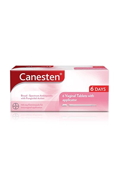 Canesten 100 ملغ كلوتريمازول مضاد فطري واسع الطيف مع أداة تطبيق، 6 أقراص تكفي...