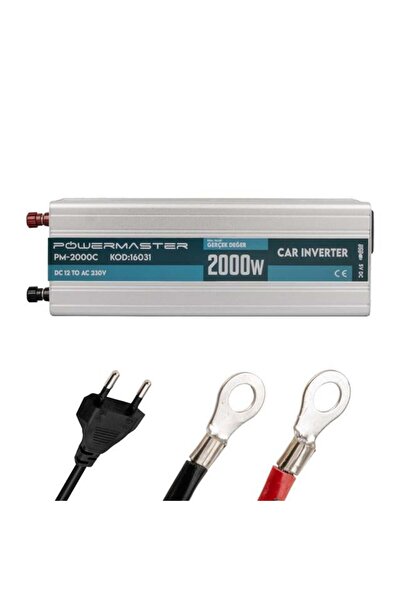 Powermaster PM-2000C 12 Volt 2000 Watt Şarjlı İnvertör