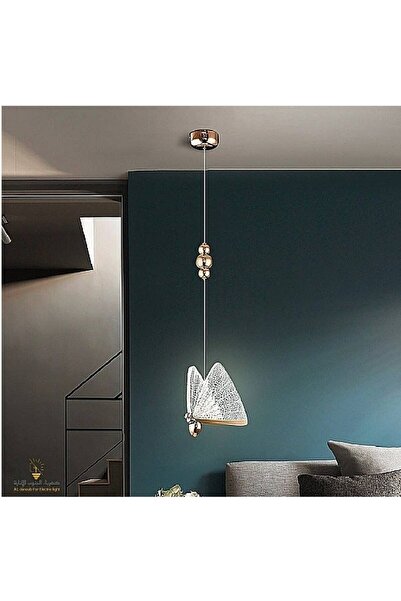 Hummer اناره معلقه ليد بتصميم ديكوري على شكل فراشه ثلاث اضاءات اصفر ابيض وشمسي