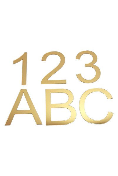 Formiqra Gold Pleksi Harf ve Sayı 1 Adet 10cm